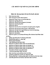 Ngân hàng câu hỏi ôn tập môn Luật hành chính | Trường Đại học Luật, Đại học Quốc gia Hà Nội