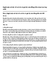 Nghị luận xã hội về vai trò và giá trị của đồng tiền chọn lọc hay nhất | Ngữ văn 10