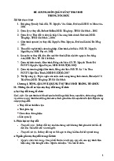Đề cương môn quản lý sự thay đổi trong tổ chức | Học viện Hành chính Quốc gia