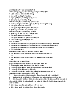 Đề cương câu hỏi trắc nghiệm ôn tập môn Phục hồi chức năng có đáp án | Đại học Y dược thành phố Hồ Chí Minh