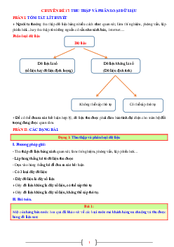 Chuyên đề thu thập và phân loại dữ liệu Toán 7