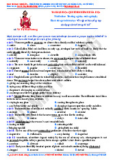 Tài liệu được sưu tầm. 06 Chuyên đề 2_ Tìm từ đồng nghĩa - trái nghĩa