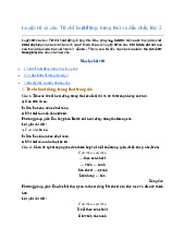 Luyện từ và câu: Từ chỉ hoạt động, trạng thái và dấu phẩy lớp 2