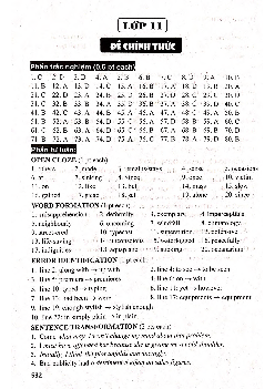 (Đáp án) Kỳ thi Olympic truyền thống 30/4 lần thứ XXIII năm 2017 môn Tiếng Anh 11