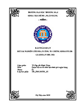 Bài thảo luận Nghiên cứu hoạt Công ty Chứng khoán TCBS giai đoạn 2020-2024 môn Quản trị tài chính | Trường Đại học Thương Mại