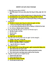 45 câu trắc nghiệm bài 3 Pháp luật đại cương-Trường đại học Văn Lang