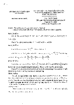 Đề học sinh giỏi tỉnh MTCT Toán THCS năm 2020 – 2021 sở GD&ĐT Kiên Giang