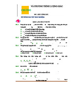 TOAN-11 C1 B1: Đề Kiểm Tra Lý Thuyết Góc Lượng Giác