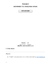 Tài liệu  giới thiệu và cài đặt elk stack môn Công nghệ thông tin | Trường đại học Kinh Doanh và Công Nghệ Hà Nội