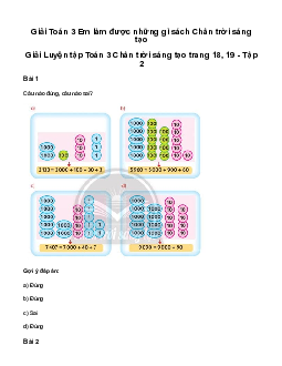 Giải Toán 3: Em làm được những gì? | Chân trời sáng tạo