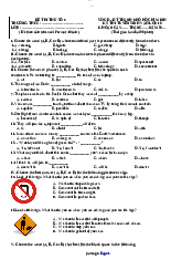 Đề thi thử vào 10 môn tiếng anh 2022 - English Department | Trường Đại học Hà Nội