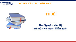Tài liệu sưu tầm. Tổng quan về thuế