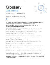 Glossary Data Analytics Terms and Definitions | Đại học Kinh tế Kỹ thuật Công nghiệp