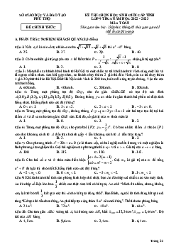 Đề học sinh giỏi cấp tỉnh Toán 9 năm 2022 – 2023 sở GD&ĐT Phú Thọ