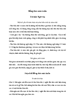 Soạn bài Đồng dao mùa xuân - Kết nối tri thức 7