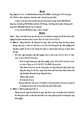 Bài tập an sinh xã hội | Trường Đại học Luật - Đại học Quốc gia Hà Nội