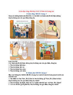 Giải Giáo dục công dân 6 Chân trời sáng tạo Bài 1 Tự hào về truyền thống gia đình, dòng họ