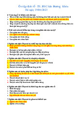 Ôn Tập Dịch Tễ Học môn Nghiên cứu Dịch tễ học | Trường Đại Học Tây Nguyên