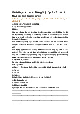 Đề thi học kì 1 môn Tiếng Việt lớp 2 Kết nối tri thức có đáp án mới nhất