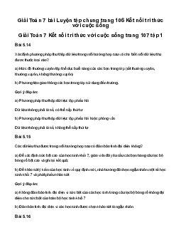 Giải Toán 7 Luyện tập chung trang 106 | Kết nối tri thức