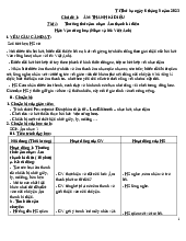 giáo án âm nhạc