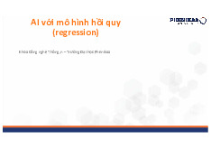 AI và Mô Hình Hồi Quy - Khoa CNTT, Trường ĐH Phenikaa. Môn Nhập môn AI | Đại học Trường Đại học Phenika.