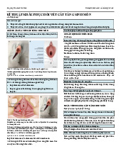 Bài giảng Thực hành Sản khoa: Kỹ thuật Khâu Phục hồi Vết cắt Tầng Sinh Môn | Đại học Y Dược Thành phố Hồ Chí Minh