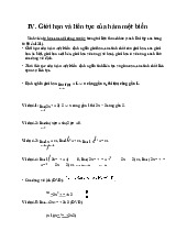 Bài giảng chương 4,5 môn giải tích | Đại học Kinh tế Thành phố Hồ Chí Minh