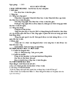 Giáo án Công nghệ 8 Bài 5: Bản vẽ nhà | Cánh diều