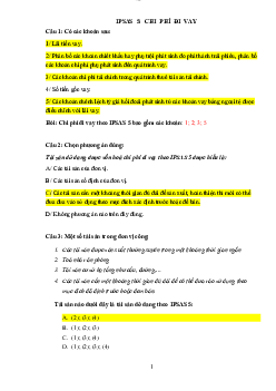 Đề cương bài tập và câu hỏi trắc nghiệm ôn tập chi tiết môn Chuẩn mực kế toán công có lời giải