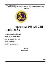 Đồ Án Chi Tiết Máy - Đặng Đình Hùng - 6151040063 - Đề V-3. Môn Chi tiết máy (GTVT) | Trường Đại học Giao thông Vận tải.