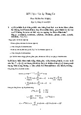 Bài Tập Vật Lý Thống Kê: Phân Tích và Tính Toán | Vật lý thống kê | Trường Đại học Khoa học Tự nhiên, Đại học Quốc gia Hà Nội