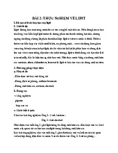 Thực nghiệm về tính hòa tan của lipit và phương pháp tác động | Hóa thực phẩm | Đại học Nông Lâm Thành phố Hồ Chí Minh