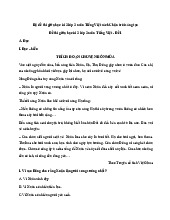 TOP 3 đề thi giữa học kỳ 2 môn Tiếng Việt lớp 2 năm học 2024-2025 | Bộ sách Chân trời sáng tạo