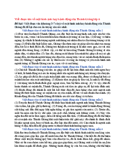Văn mẫu lớp 6 Kết nối tri thức bài Viết đoạn văn về một hình ảnh hay hành động của Thánh Gióng