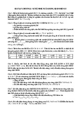 Bài tập chương 1: Sự dẫn điện của dung dịch điện ly | Bài giảng môn Hóa lý | Đại học Bách khoa hà nội