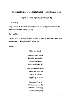 Soạn bài: Ngày em vào đội Tiếng Việt 3 | Kết nối tri thức