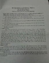 Đề thi cuối kỳ học phần Luật dân sự năm 2024 - 2025 | Đại học Luật Thành phố Hồ Chí Minh