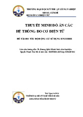 Đồ án đo tốc độ động cơ sử dụng encoder môn Cơ điện tử | Trường Đại Học Thái Nguyên