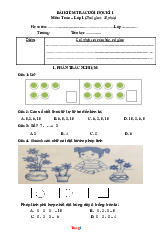 Đề Thi Học Kì 1 Toán 1 Cánh Diều 2025-2026 Có Đáp Án Và Ma Trận