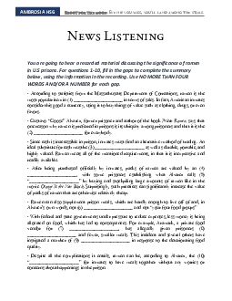 News Listening tests without key