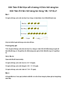 Giải Toán 6 Bài tập cuối chương 4 - Chân trời sáng tạo
