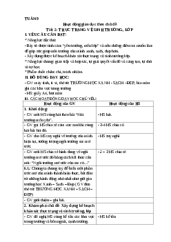 Giáo án Hoạt động trải nghiệm lớp 4 Tuần 9 | Kết nối tri thức