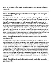 Tóm tắt truyện ngắn Chiếc lá cuối cùng của O.Henri ngắn gọn, hay nhất | Ngữ văn 9