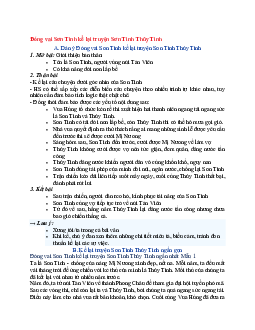 Văn mẫu lớp 6 Kết nối tri thức bài Đóng vai Sơn Tinh kể lại truyện Sơn Tinh Thủy Tinh