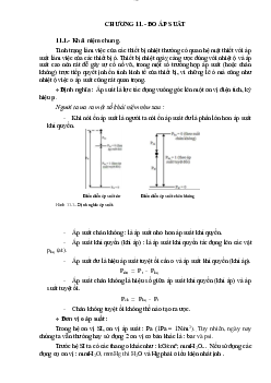 Lý thuyết bài giảng môn Kỹ thuật cảm biến và đo lường nội dung chương 11: Đo áp suất