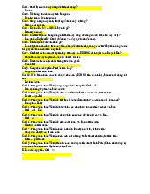 Câu hỏi và đáp án môn Công nghệ thông tin| Trường Đại học Công nghệ Giao thông vận tải