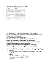 Đề cương môn Luật ngân hàng- Trường Đại học lao động -  xã hội