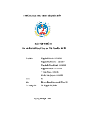 Bài tập lớn môn tư tưởng Hồ Chí Minh| Đại học Kinh Tế Quốc Dân