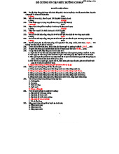 Đề cương ôn tập Điều dưỡng cơ bản - Kỹ năng Đo dấu hiệu sống